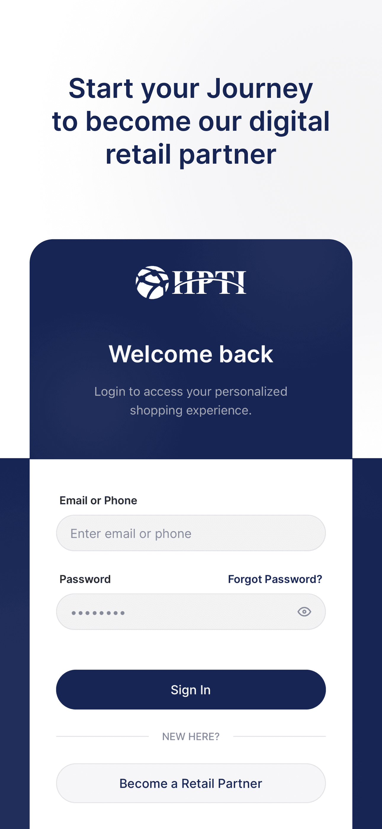 Start your Journey to become our digital retail partner